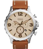 Horlogeband Fossil JR1486 Leder Bruin 24mm - thumbnail