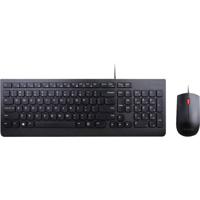 Lenovo 4X30L79883 Set met toetsenbord en muis Kabelgebonden Spatwaterdicht QWERTY, US-Engels, Windows Zwart - thumbnail