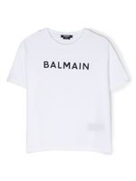 Balmain Kids t-shirt à logo imprimé - Blanc - thumbnail