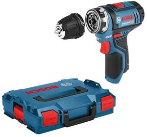 Bosch Blauw GSR 12V-15 FlexiClick Accuschroefboormachine + GFA 12-B | zonder accu&apos;s en lader in L-boxx - 06019F6002