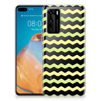 Huawei P40 TPU bumper Waves Yellow