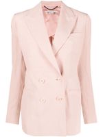 Stella McCartney blazer croisé à revers pointus - Rose - thumbnail