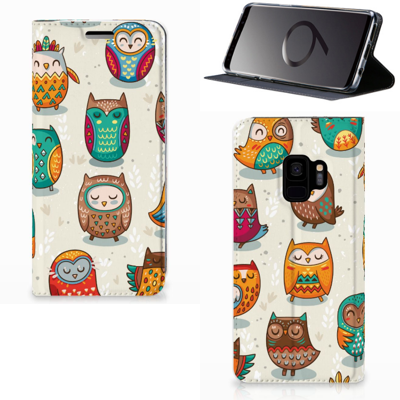 Samsung Galaxy S9 Hoesje maken Vrolijke Uilen Samsung Galaxy S9 Hoesje maken Vrolijke Uilen