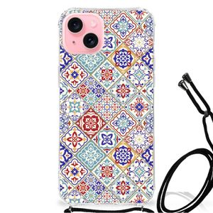 iPhone 15 Plus Anti-Shock Hoesje Tiles Color