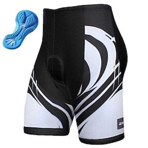 Voor heren Wielrenshorts Fietsen Gewatteerde shorts Kleding Onderlichaam Bergracen Wegwielrennen Sport Grafisch Meetkundig 3D-pad Fietsen Ademend Sneldrogend Wit Geel Polyester Spandex Kleding Lightinthebox