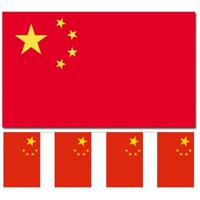 China versiering/feestartikelen set - vlag 90 x 150 cm - vlaggenlijn van 300 cm - landen