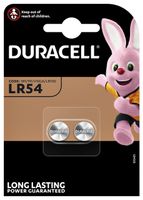 Batterij Duracell knoopcel 2xLR54 alkaline ÃƒÆ'Ã‹Å“11,6mm 2 stuks - thumbnail