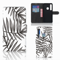 Samsung Galaxy A9 2018 Hoesje Leaves Grey