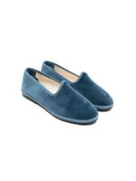 Il Gufo ballerines en daim - Bleu - thumbnail