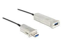DeLOCK 20m USB3.0-A + USB Micro-B/USB3.0-A USB-kabel 3.2 Gen 1 (3.1 Gen 1) USB A USB A/Micro-USB B Zwart, Zilver