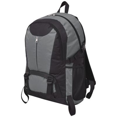 vidaXL Hiking rugzak 40 L zwart en grijs