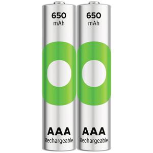 GP ReCyko Oplaadbare AAA batterij (potlood) NiMH 650 mAh 1.2 V 2 stuk(s)