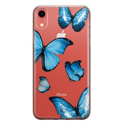 iPhone XR transparant hoesje - Vlinders