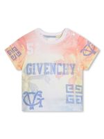 Givenchy Kids t-shirt en coton à logo imprimé - Bleu