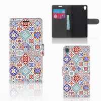 Sony Xperia Z3 Bookcase Tiles Color - thumbnail