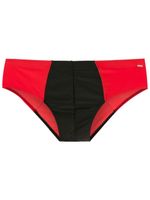 Amir Slama short de bain à design bicolore - Rouge