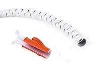 Dataflex 33.731 Addit sluicker kabelbescherming met inlaathulp 15 mm, 3 m wit