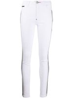 Philipp Plein jean skinny à rayures - Blanc