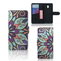 Xiaomi Redmi 8A Hoesje Purple Flower - thumbnail