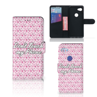 Google Pixel 3A Portemonnee Hoesje Flowers Pink DTMP