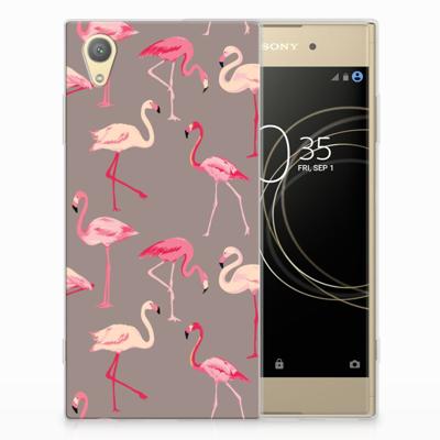 Sony Xperia XA1 Plus TPU Hoesje Flamingo