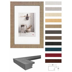 walther+ design HO440W Wissellijst Papierformaat: 40 x 40 cm Wit, Beige