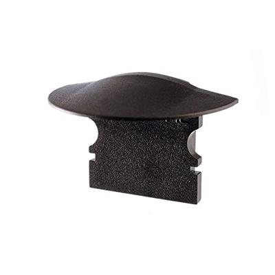 Reprofiel eindkap F-ET-02-10, 2 stuks, 25 mm, zwart 978632
