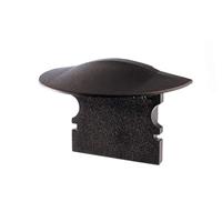 Reprofiel eindkap F-ET-02-10, 2 stuks, 25 mm, zwart 978632