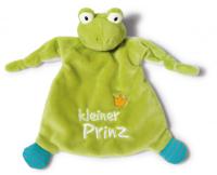 Nici knuffeldoekje Frog 27 x 24 x 6 cm pluche groen