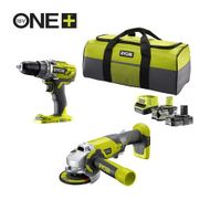 Ryobi R18DDAG-252S | ONE+ 18V Accu 2-delig Combokit | Inclusief 2 accu&apos;s en lader 5133003819