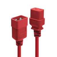 LINDY 30125 3m IEC-verlengkabel, rood 3 meter