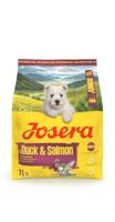 JOSERA Mini Junior Eend & Zalm (1 x 900 g) | Premium droogvoer voor groeiende honden tot 10 kg vanaf de 6e week | Puppyvoer voor optimale ontwikkeling | kleine kroketten | glutenvrij | 1 stuk