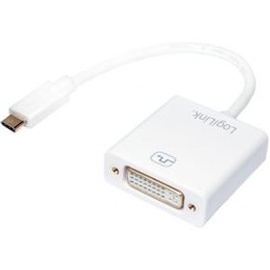 LogiLink USB-C/DVI USB-C DVI Wit