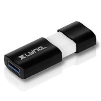 XLYNE Wave USB-stick, 32 GB, USB 3.0, geheugenstick, push-and-pull-mechanisme, Windows, Mac, Linux