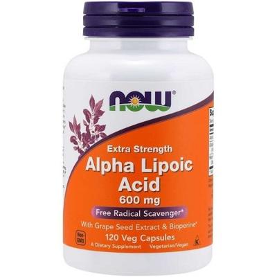 Alpha Lipoic Acid 600mg Now Foods 120v-caps