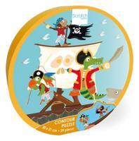 Scratch legpuzzel Piraat junior 30 x 21cm karton 29-delig