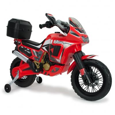 Injusa accuvoertuig motorbike Honda Africa 6V 100 cm rood