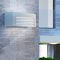 VidaXL Wandlamp buiten grijs aluminium - thumbnail