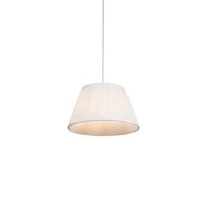 QAZQA Retro hanglamp wit 35 cm - Plisse