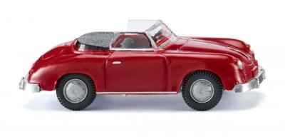 WIKING miniatuurauto Porsche 356 Cabrio 1:87 rood WIKING miniatuurauto Porsche 356 Cabrio 1:87 rood