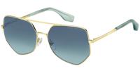 Marc Jacobs zonnebril unisex polygonaal goud/blauw gradient