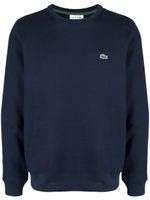 Lacoste sweat à patch logo - Bleu - thumbnail