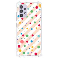 Samsung Galaxy A32 4G | A32 5G Enterprise Editie Doorzichtige Silicone Hoesje Dots - thumbnail