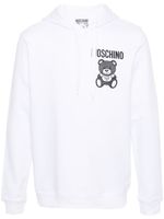 Moschino hoodie en coton à logo imprimé - Blanc - thumbnail