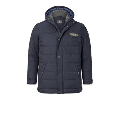 Jan Vanderstorm jas Plus Size JUHAPEKKA donkerblauw Jan Vanderstorm jas Plus Size JUHAPEKKA donkerblauw