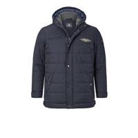 Jan Vanderstorm jas Plus Size JUHAPEKKA donkerblauw