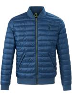 Gewatteerde blouson tricotkraag Van CALAMAR blauw