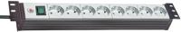 Brennenstuhl 1156057396 Overspanningsbeveiliging 6 AC-uitgang(en) Zwart, Grijs 3 m