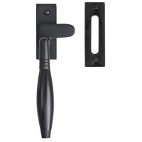 De Oude Deurklink Raamsluiting Klassiek mat zwart links