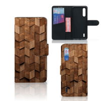 Book Style Case voor Xiaomi Mi 9 Lite Wooden Cubes - thumbnail